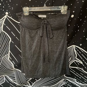 Vintage GUESS Sparkly Charcoal Tube Top/Halter